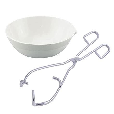 Adamas Beta Porcelain Evaporating Dish With Tongs Set Ceramic