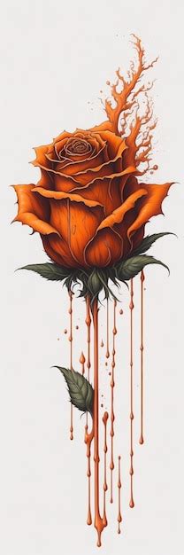 Premium Ai Image A Painting Of A Red Rose With The Words The Name