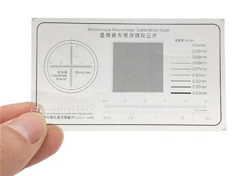 Microscope Micrometer Calibration Ruler Film