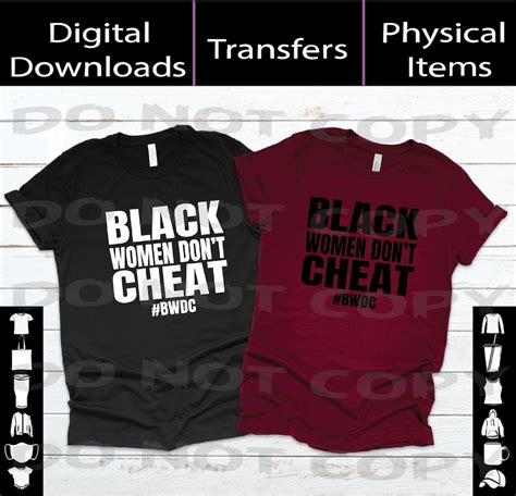 Black Women Don T Cheat Svg Png Mockup Digital Download Etsy