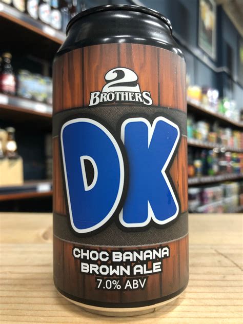 2 Brothers Dk Choc Banana Brown Ale 375ml Can Purvis Beer