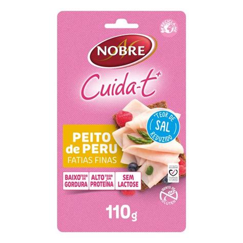 Nobre Cuida T Peito De Peru Fatias Finas G Mortadela E Fiambre