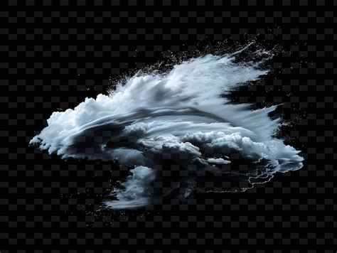 Premium Psd Whirling Tornado Cloud With Swirling Debris And Powerful