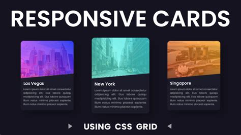 Responsive Cards With CSS Grid | Coding Artist