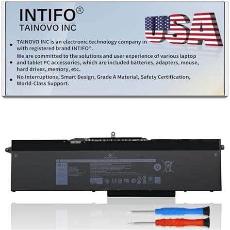 Amazon INTIFO 97Wh 1FXDH Laptop Battery Compatible With Dell