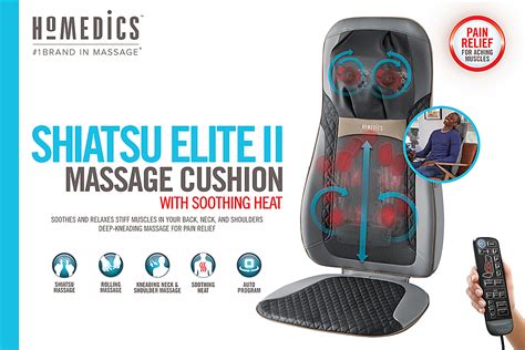 Customer Reviews Homedics Shiatsu Elite II Massage Cushion With Heat