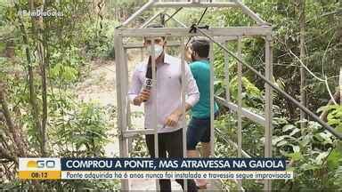 Bom Dia Go Moradores Improvisam Gaiola E Se Arriscam Para Atravessar