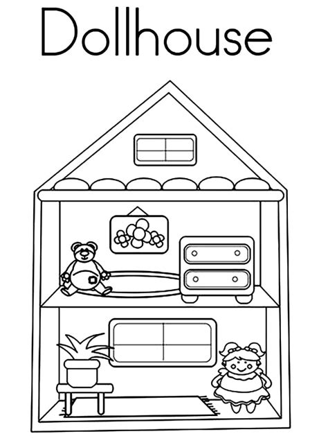 Dollhouse Coloring Pages Free Printable Coloring Pages For Kids