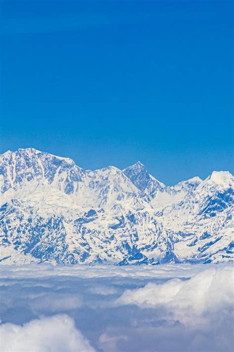 Mount Everest in Himalaya. 8848 M Highest Mountain on Earth Stock Image - Image of highest, asia ...