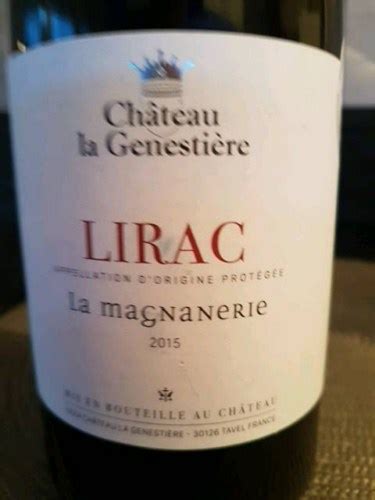 La Genestière La Magnanerie Lirac Vivino France