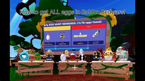 How To Get All The Eggs In Roblox Bedwars April Youtube