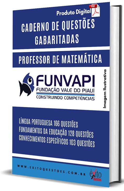 Caderno De QuestÕes Gabaritadas Professor De MatemÁtica Funvapi