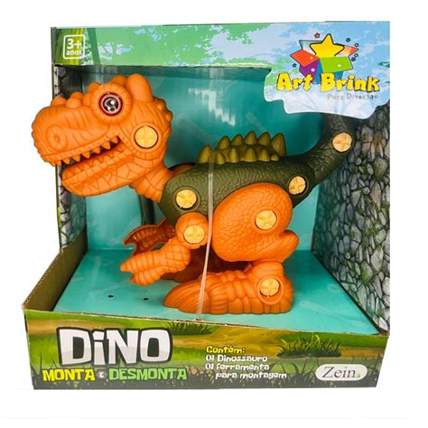 Brinquedo Dinossauro Monta E Desmonta Ferramenta Feira Da