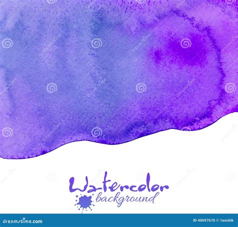 Fondo Violeta Del Vector De La Acuarela Ilustración del Vector