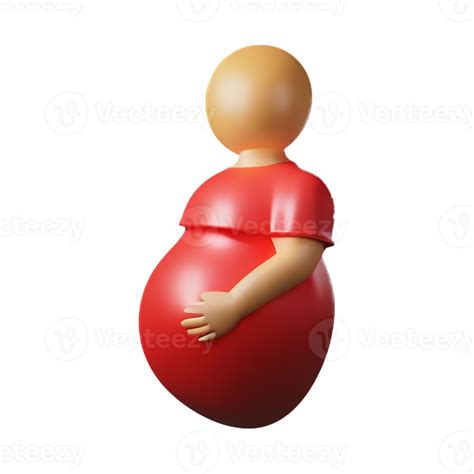 Pregnant 3d Rendering Icon Illustration 28799547 PNG