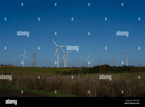 Europe Wind Turbine For Generate Electricity With Scenery View Hi Res