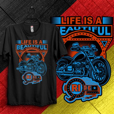 Motorbike Ride T Shirt Design On Behance