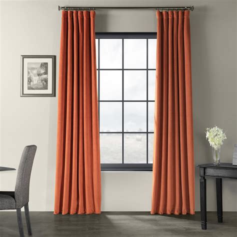 burnt orange curtains