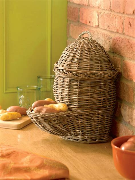 Countertop Potato Onion Baskets Set Of Onion Storage Kitchen