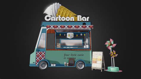 Ice Cream Truck Buy Royalty Free 3d Model By Okotaru Loaferspore