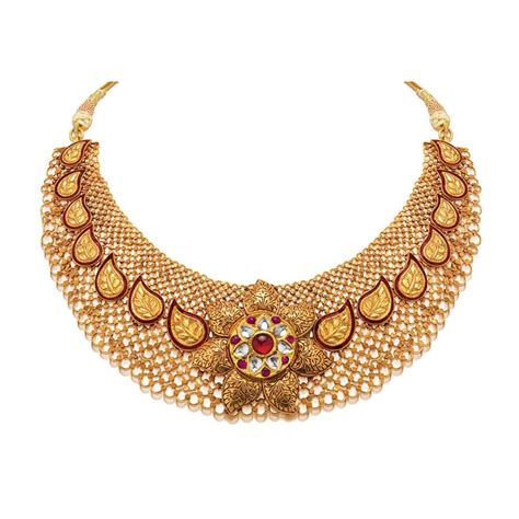 Gold Chokar Necklace Mahalaxmi Jewellers