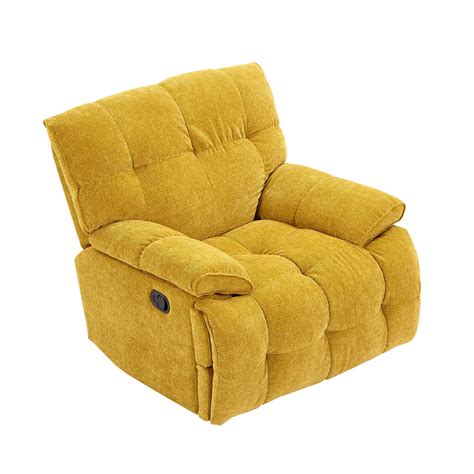 Ronshin Swivel Glider Chair Upholstered Glider Chair With Armrests Comfortable 360 Degree Swivel