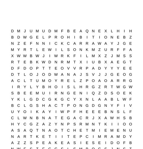 The Great Gatsby Word Search