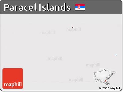 Free Flag 3D Map of Paracel Islands