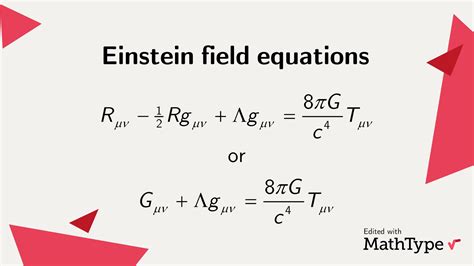 Mathtype On Twitter Albert Einstein S Developement Of The Theory Of General Relativity Has