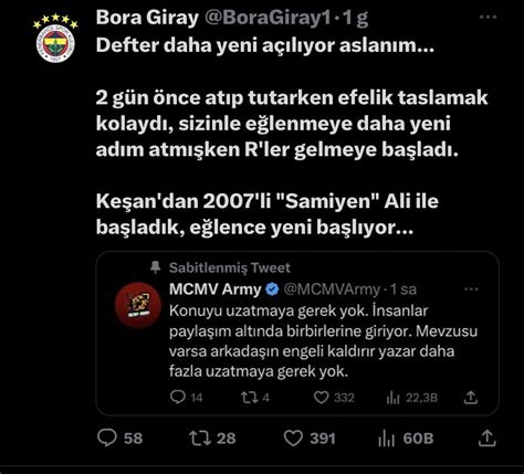 Mcmv Army On Twitter Senin Gibi Bir Sala A Cevap Verme Tenezz L Nde