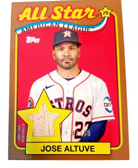 2024 TOPPS BASEBALL Series 2 89ASR JA Jose Altuve Mazza Reliquia All