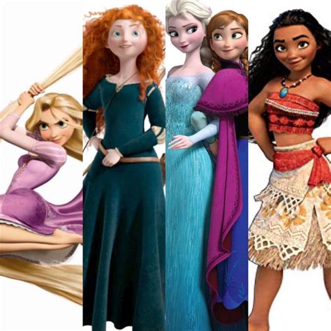 Modern Princesses Moana Elsa Ana Merida Rapunzel Hot Sex Picture