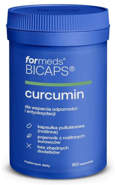 BICAPS CURCUMIN 380 mg kurkumina piperyna 60 kaps Formeds Skład