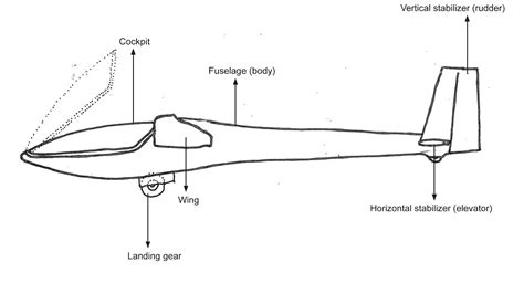 Parts Of A Glider Diagram What Is Gliding