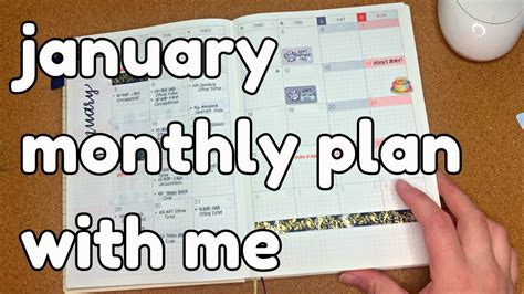 Monthly Plan With Me In My Hobonichi Cousin January 2024 YouTube