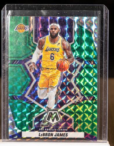 Lebron James Panini Mosaic Green Prizm Ck Ebay