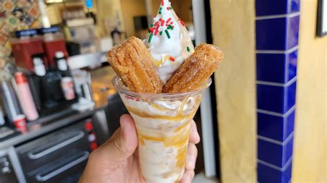 Dig Into The New Churro Sundae In La Cantina De San Angel At Epcot