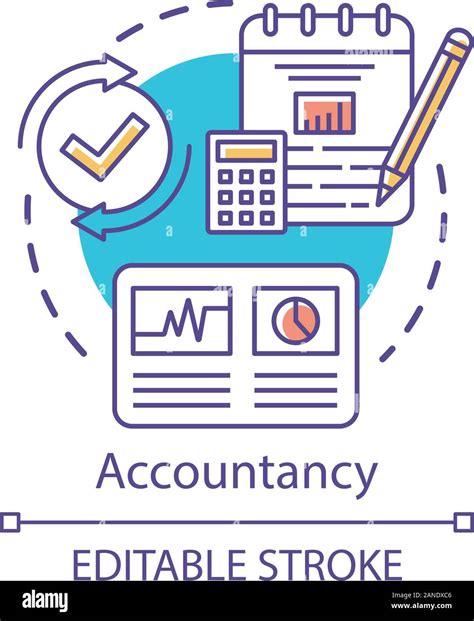 Accountancy Concept Icon Budgeting And Finance Planning Keeping