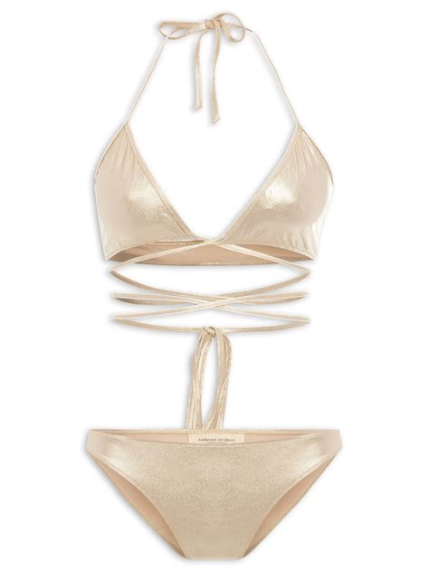 Dolce Gabbana Metallic Halterneck Bikini Silver Artofit