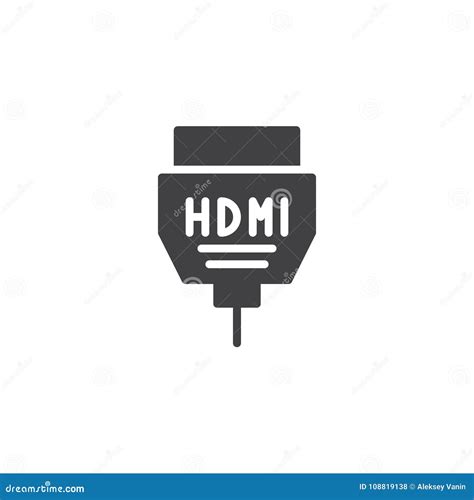 HDMI Cable Icon Vector Stock Vector Illustration Of Hdmi 108819138