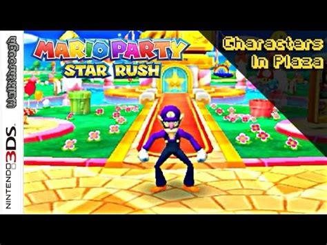 Mario Party Star Rush All Characters In Plaza Walking With All