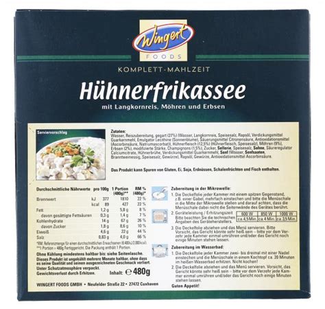 Wingert Foods Hühnerfrikassee online kaufen bei myTime de