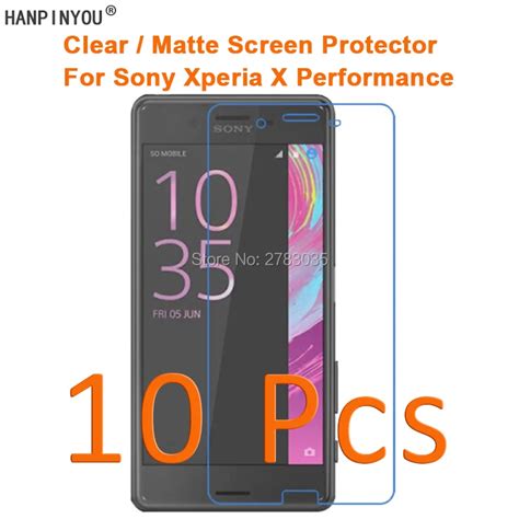 10 Pcs Lot For Sony Xperia X Performance HD Clear Anti Glare Matte