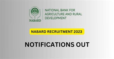 Nabard Recruitment Notifications Out Check Post Vacancies