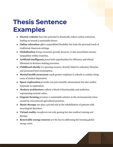 Thesis Sentence 99 Examples Pdf Tips