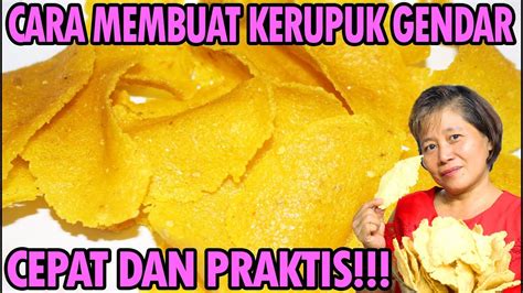 Cara Membuat Gendar Dari Nasi Sinau