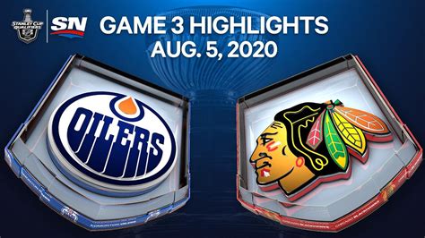 NHL Highlights Oilers Vs Blackhawks Game 3 Aug 05 2020 YouTube