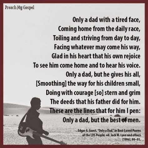 Only A Dad By Edgar A Guest Song Lyrics And Chords Lyrics And