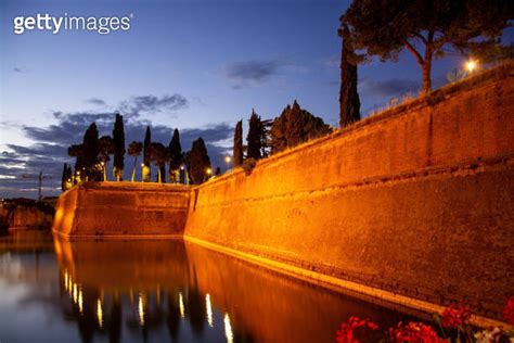 Fortress Wall Peschiera Del Garda Venetia Italy