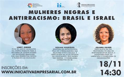 Instituto Brasil Israel Promove Debate Sobre Antirracismo No Contexto